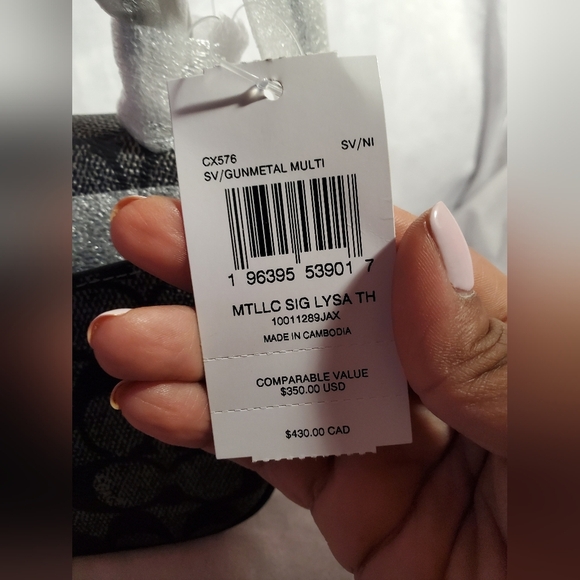 Coach Lysa Top Handle Bag In Signature Canvas - Picture 10 of 10